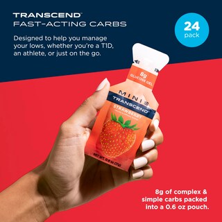 Foto 2 | Gel Energético Transcend Foods Mini Fresa, 17 Ml (paquete De 24) - Venta Internacional.