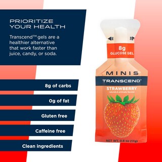 Foto 4 | Gel Energético Transcend Foods Mini Fresa, 17 Ml (paquete De 24) - Venta Internacional.