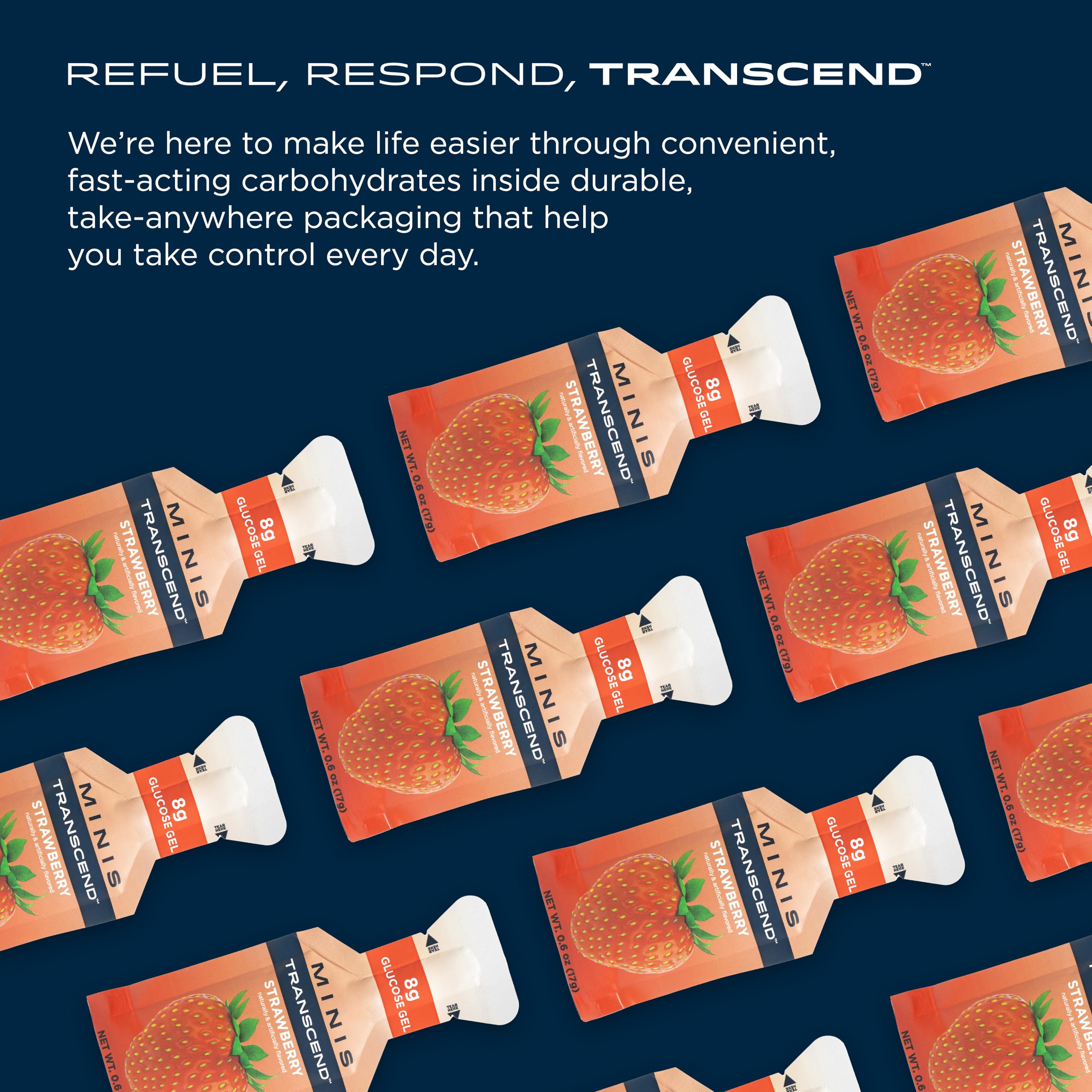 Foto 8 pulgar | Gel Energético Transcend Foods Mini Fresa, 17 Ml (paquete De 24) - Venta Internacional.