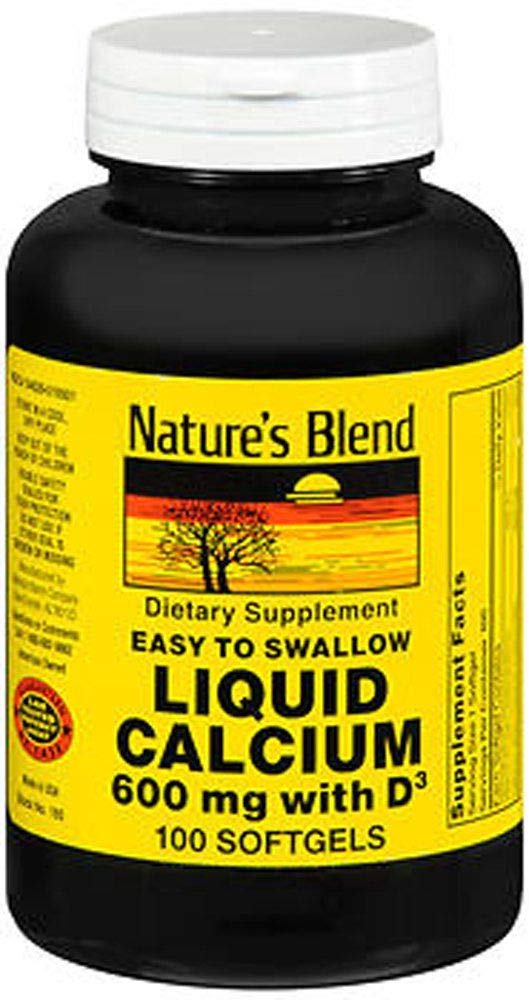 Foto 1 | Suplemento De Calcio Líquido Nature's Blend, 600 Mg Con D3, 100 Unidades - Venta Internacional.