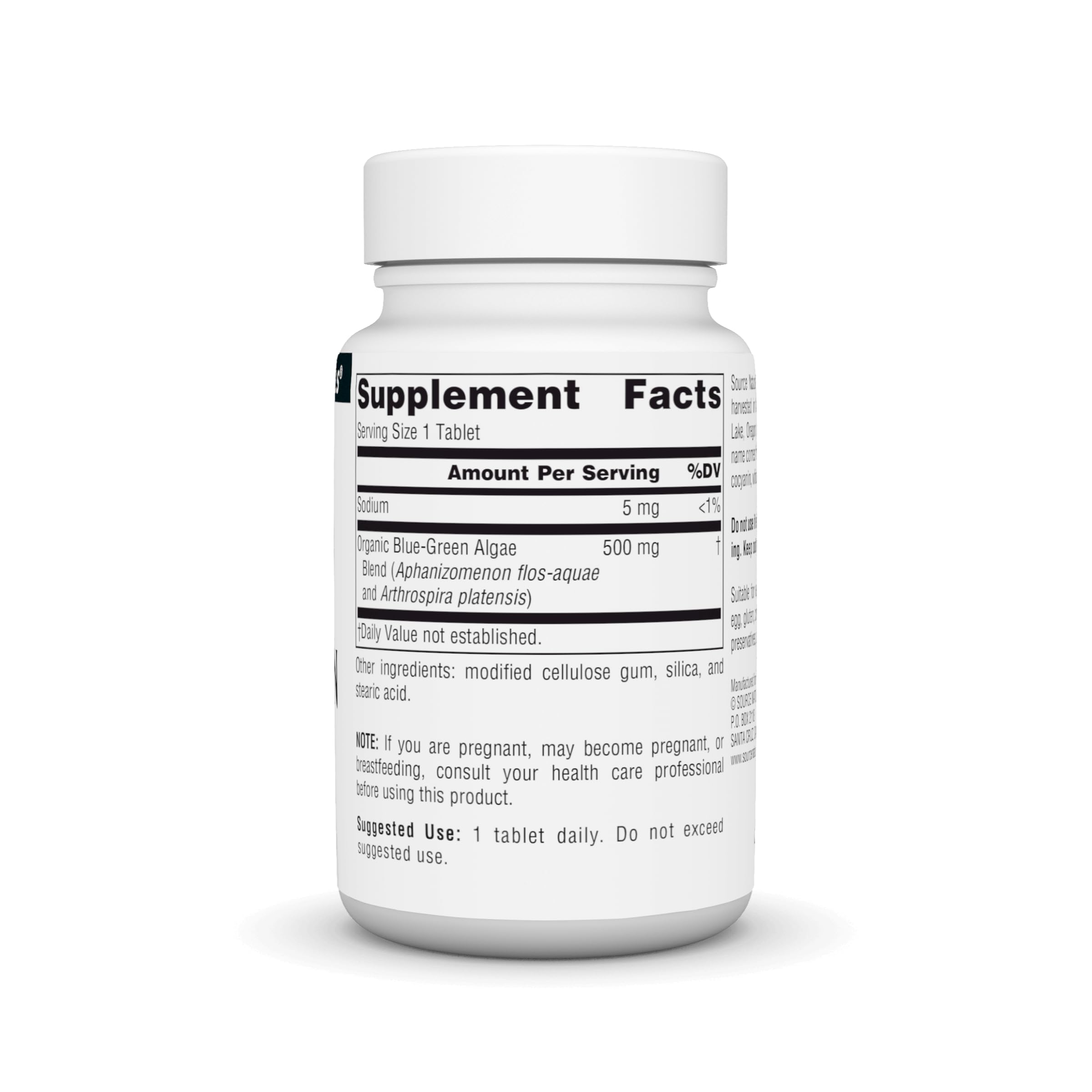 Foto 3 pulgar | Algas Verdiazules De Supplement Source Naturals 500 Mg 50 Comprimidos - Venta Internacional.