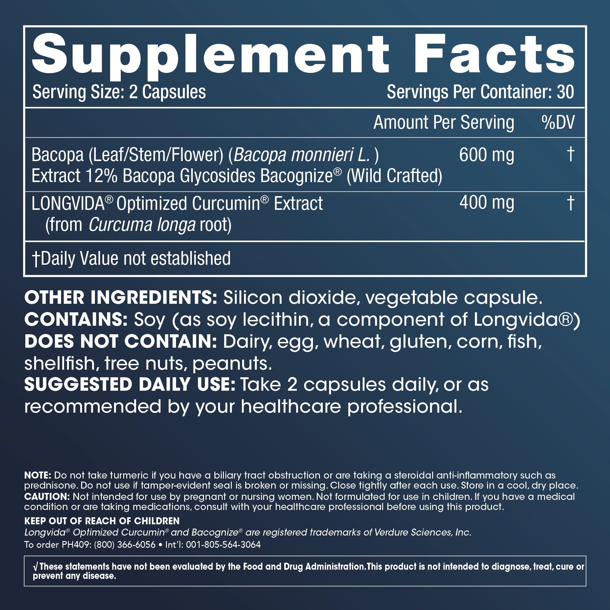Foto 3 pulgar | Suplemento Prohealth Optimized Curcumin Brain 60 Cápsulas - Venta Internacional.
