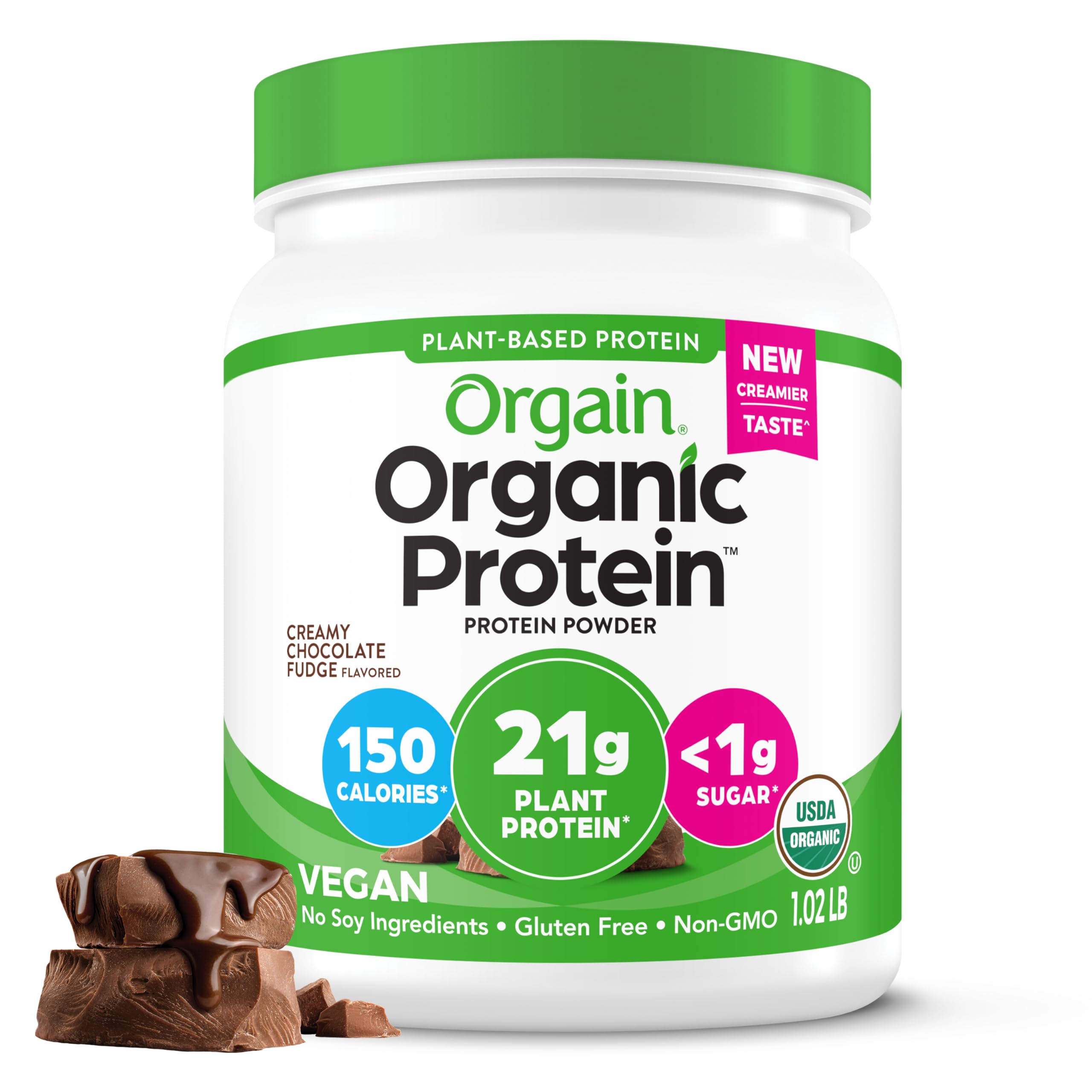 Foto 1 | Proteína En Polvo Orgain Orgain Organic Vegan Cremoso Chocolate Fudge 4 - Venta Internacional.