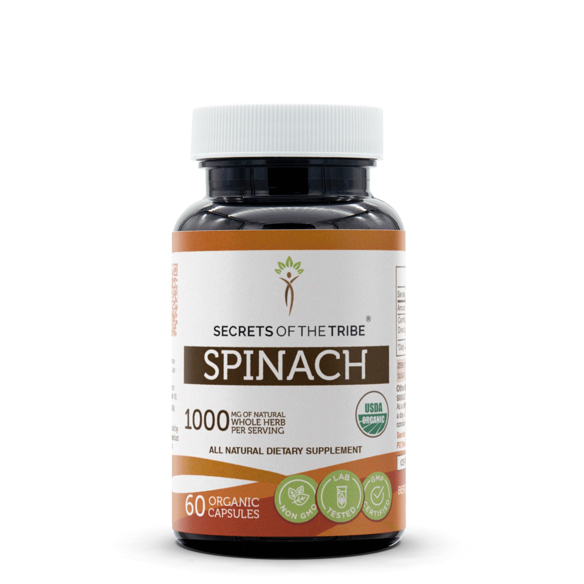 Foto 2 pulgar | Suplemento Secrets Of The Tribe Con Espinacas, 60 Cápsulas, 1000 Mg - Venta Internacional.