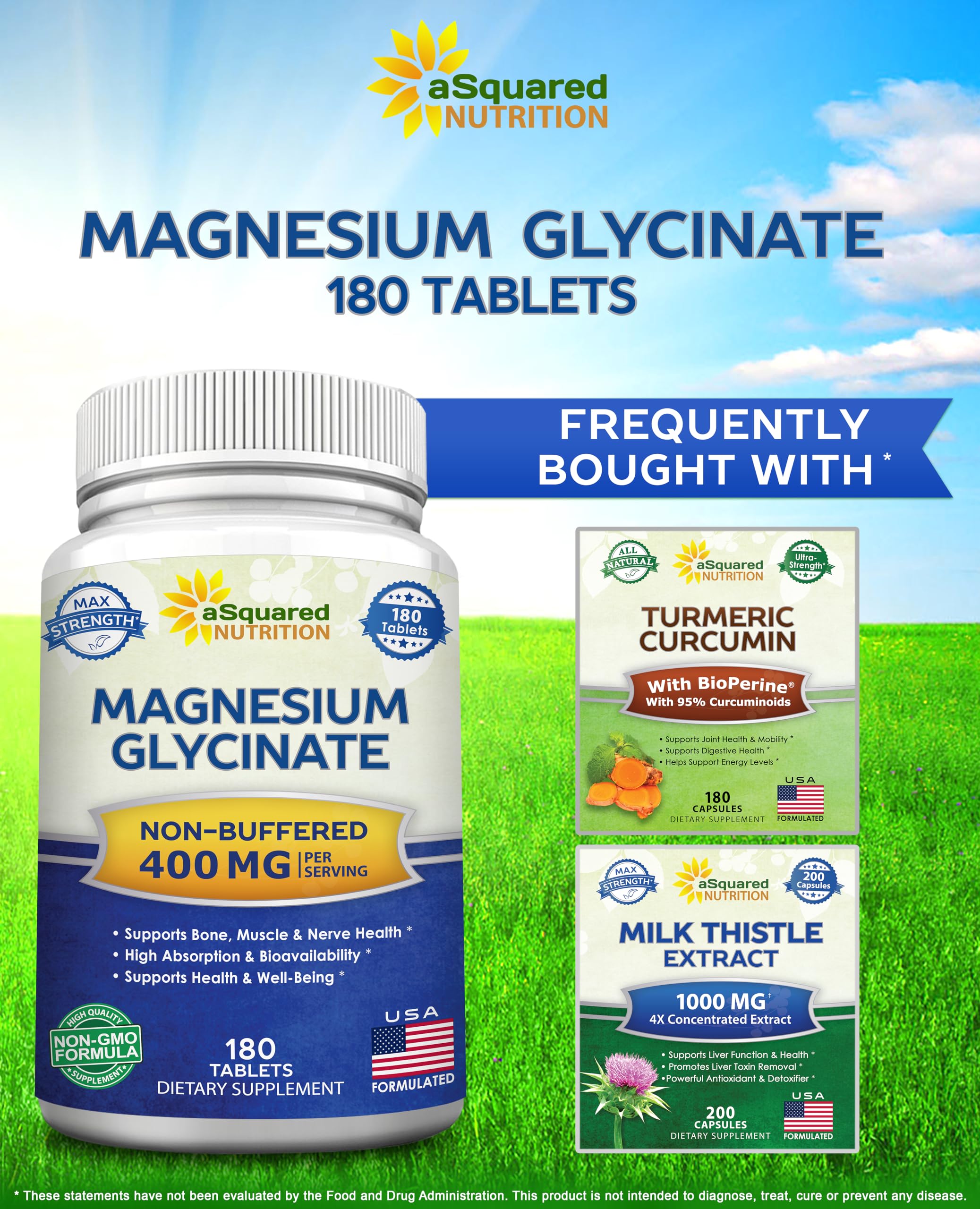 Foto 5 | Suplemento De Glicinato De Magnesio De Squared Nutrition 400 Mg - Venta Internacional.