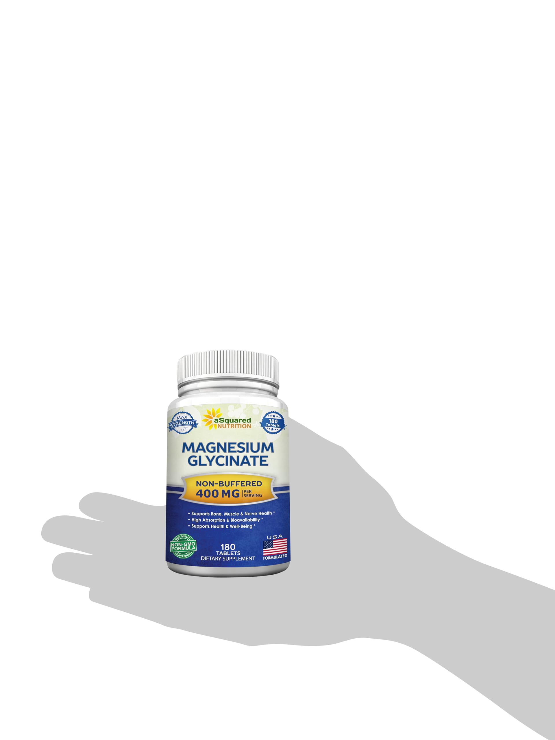 Foto 6 | Suplemento De Glicinato De Magnesio De Squared Nutrition 400 Mg - Venta Internacional.