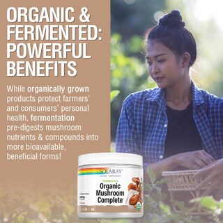 Foto 5 | Suplemento Completo De Hongos Orgánicos Fermentados Solaray 60 G - Venta Internacional.