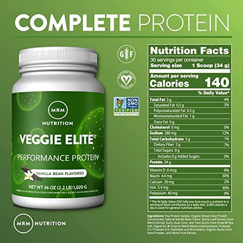 Foto 6 pulgar | Moc De Chocolate Performance Protein Mrm Nutrition Veggie Elite - Venta Internacional.