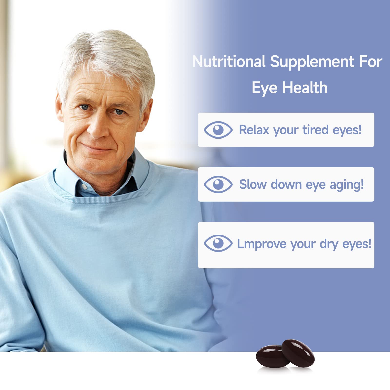 Foto 4 pulgar | Suplemento Dr. Brian Vitamins Eye Luteína 20 Mg Astaxantina 6 Mg - Venta Internacional.
