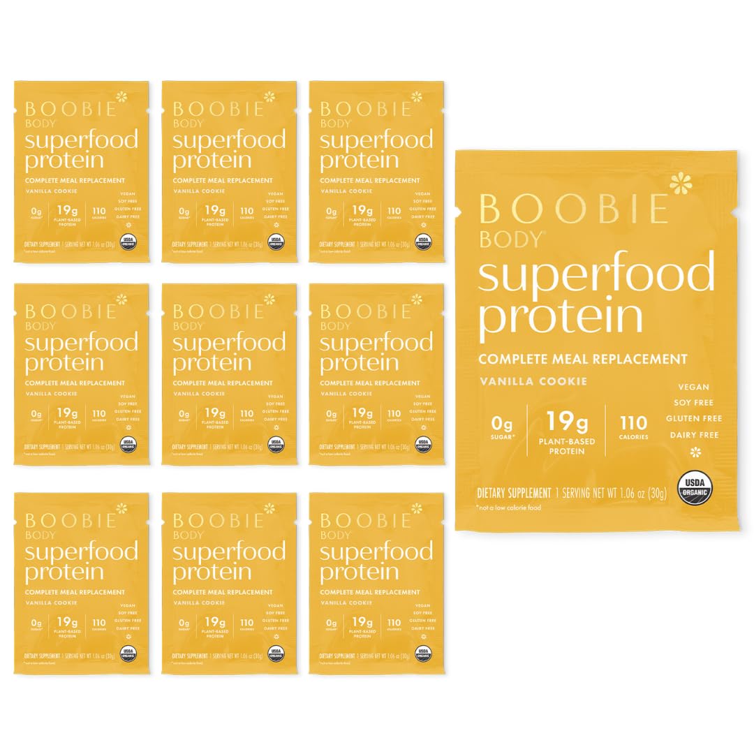 Protein Shake Boobie Body Superfood For Moms, Vainilla, Paquete De 10 - Venta Internacional.