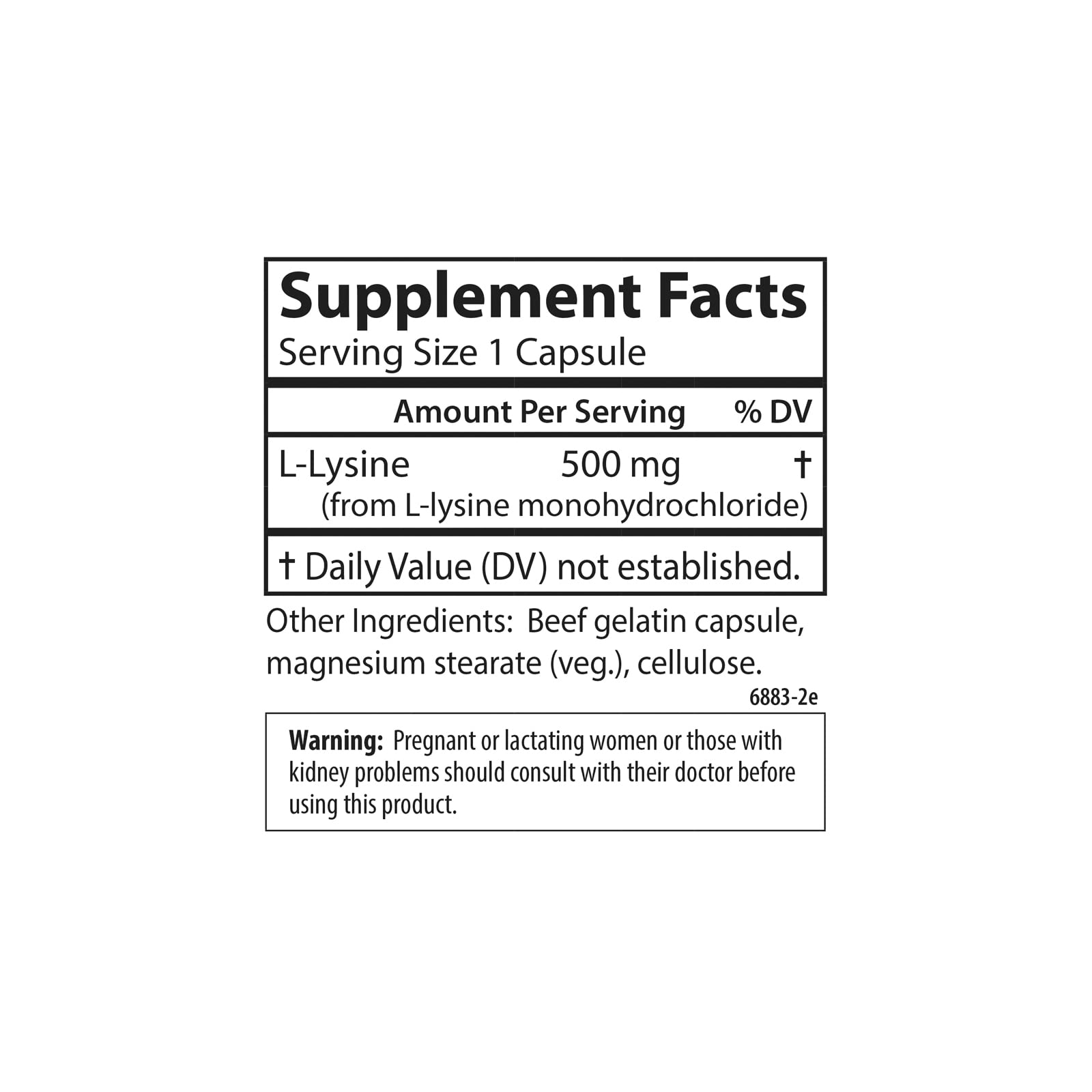 Foto 5 pulgar | Suplemento Carlson L-lisina 500 Mg 300 Cápsulas - Venta Internacional.