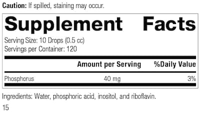 Foto 2 | Supplement Standard Process Phosfood Liquid Bone Support 60 M - Venta Internacional.