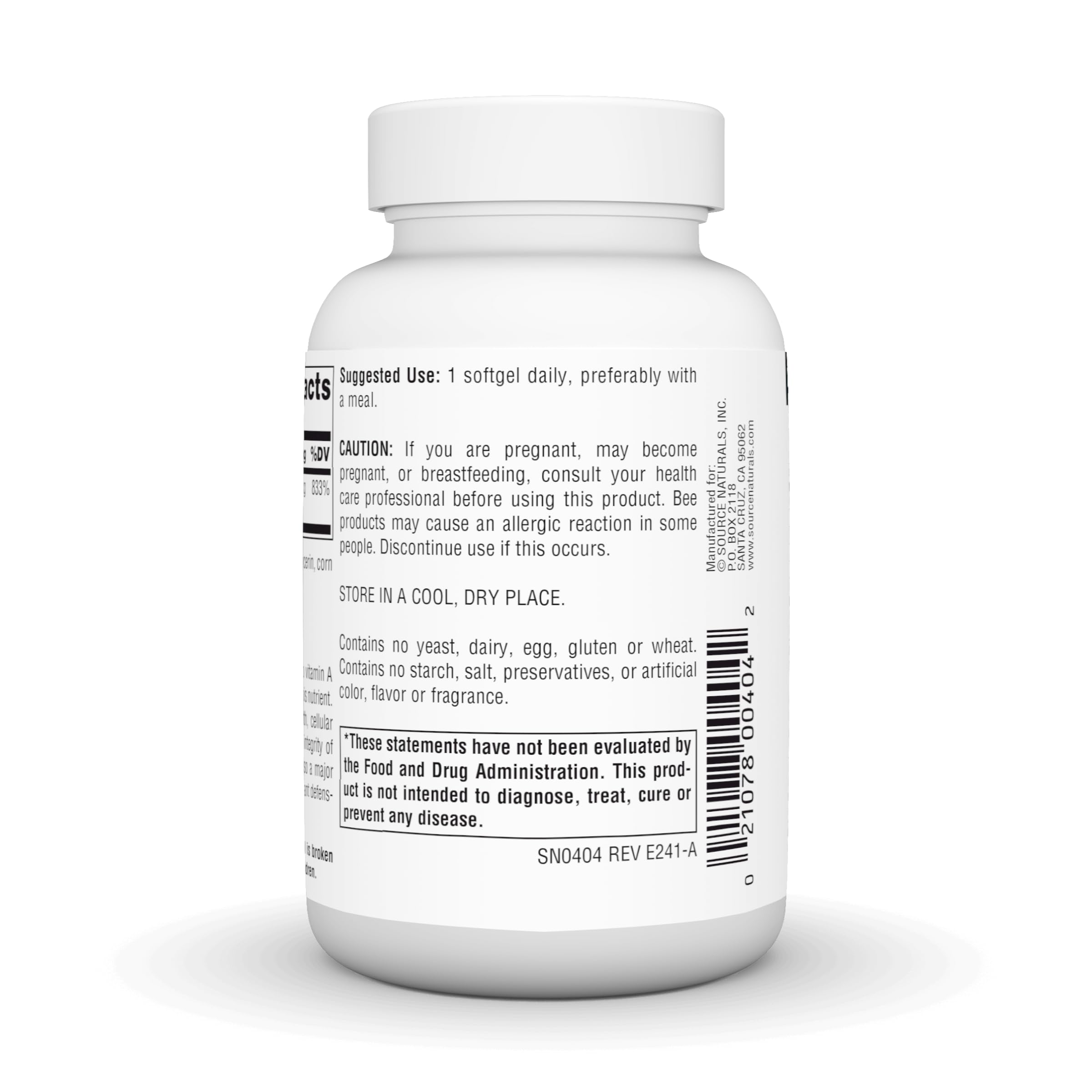 Foto 4 pulgar | Betacaroteno De Supplement Source Naturals, 25 000 Ui, 250 G - Venta Internacional.