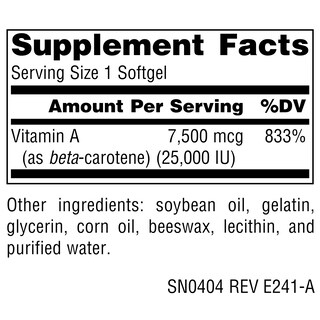Foto 5 | Betacaroteno De Supplement Source Naturals, 25 000 Ui, 250 G - Venta Internacional.