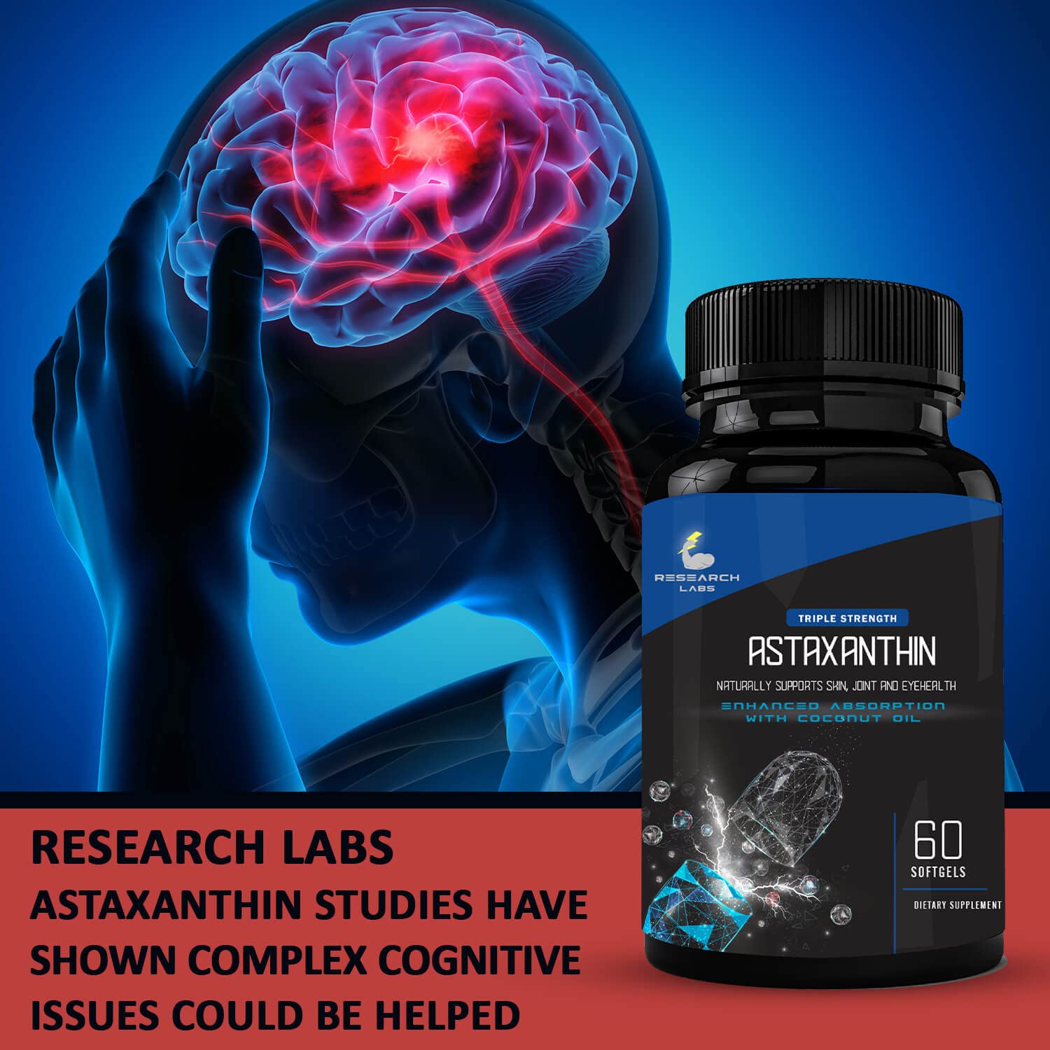 Foto 6 pulgar | Astaxantina Natural De Triple Potencia De Supplement Research Labs - Venta Internacional.