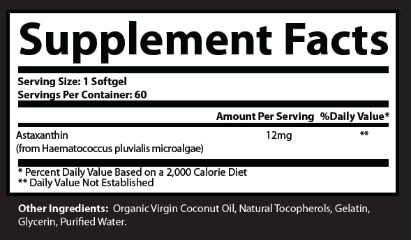 Foto 8 pulgar | Astaxantina Natural De Triple Potencia De Supplement Research Labs - Venta Internacional.