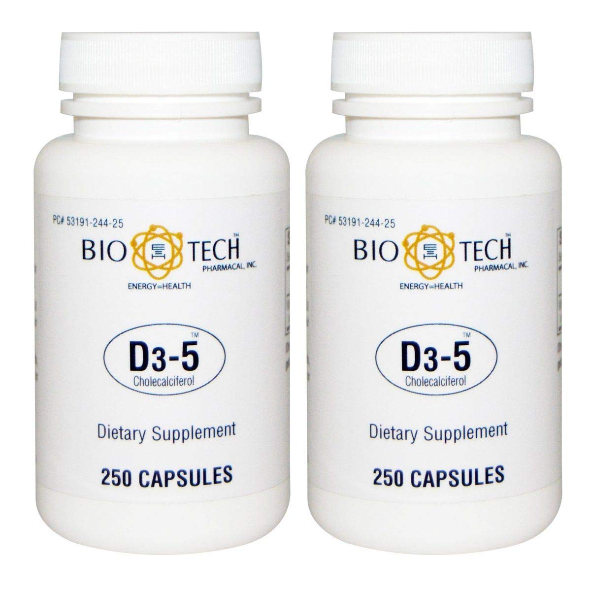 Foto 2 pulgar | Suplemento Biotech Pharmacal D3-5 (5000 Ui) Con 500 Comprimidos - Venta Internacional.