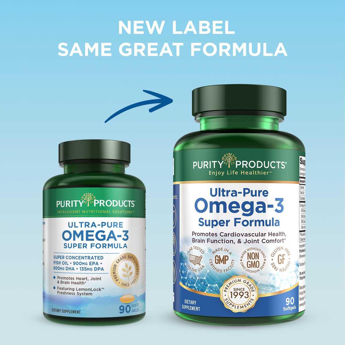 Foto 4 pulgar | Supplement Purity Products Ultra Pure Omega 3 90 Cápsulas Blandas - Venta Internacional.