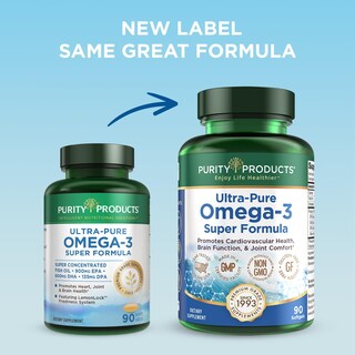 Foto 3 | Supplement Purity Products Ultra Pure Omega 3 90 Cápsulas Blandas - Venta Internacional.