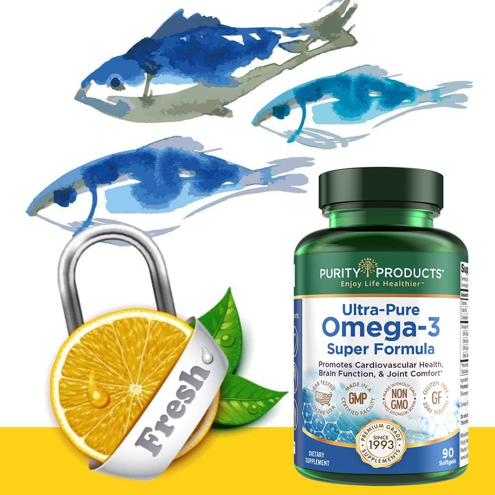 Foto 5 | Supplement Purity Products Ultra Pure Omega 3 90 Cápsulas Blandas - Venta Internacional.
