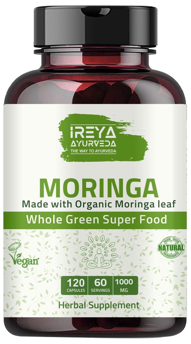Foto 1 | Suplemento Ireya Ayurveda Moringa En Cápsula 1000 Mg (120 Cápsulas) - Venta Internacional.