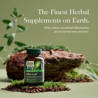 Foto 3 | Suplemento De Extracto De Hoja De Olivo De Gaia Herbs 60 Cápsulas Veganas - Venta Internacional.