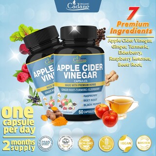 Foto 6 | Suplemento De Cápsulas Orgánicas De Extracto De Vinagre De Sidra De Manzana Cadane - Venta Internacional.