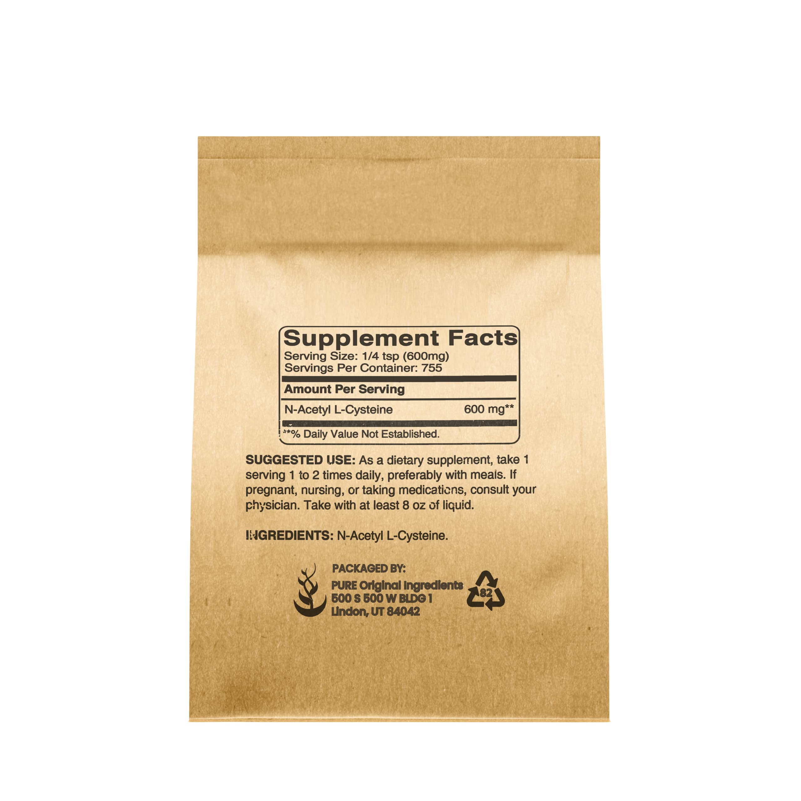 Foto 2 | Suplemento De Ingredientes Originales Puros Nac N-acetil L-cisteína - Venta Internacional.