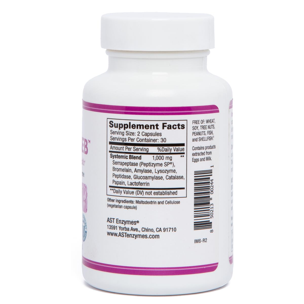 Foto 4 pulgar | Suplemento Ast Enzymes Immunoseb 60 Cápsulas Vegetarianas - Venta Internacional.