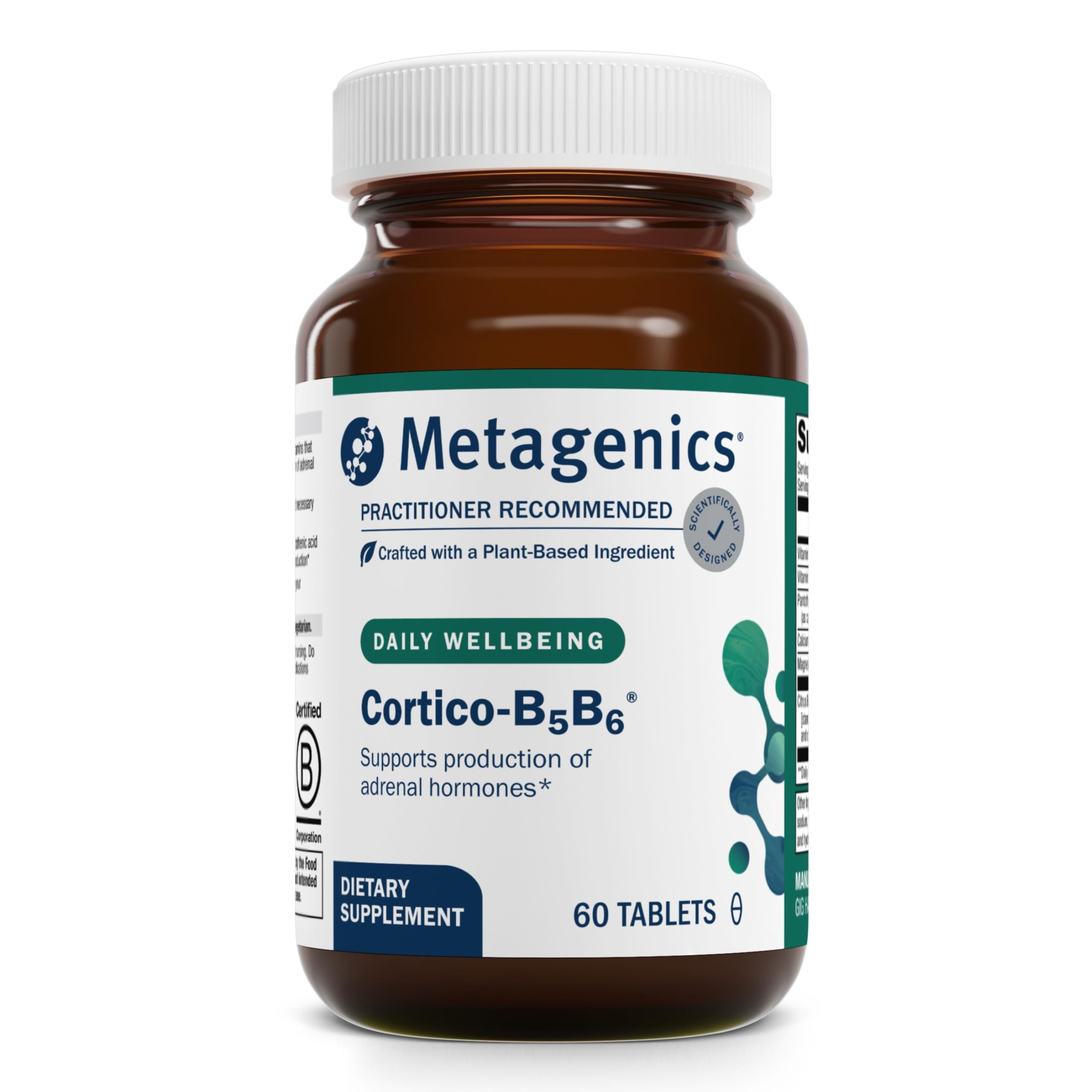 Foto 1 | Suplemento Metagenics Cortico-b5b6 60 Comprimidos - Venta Internacional.