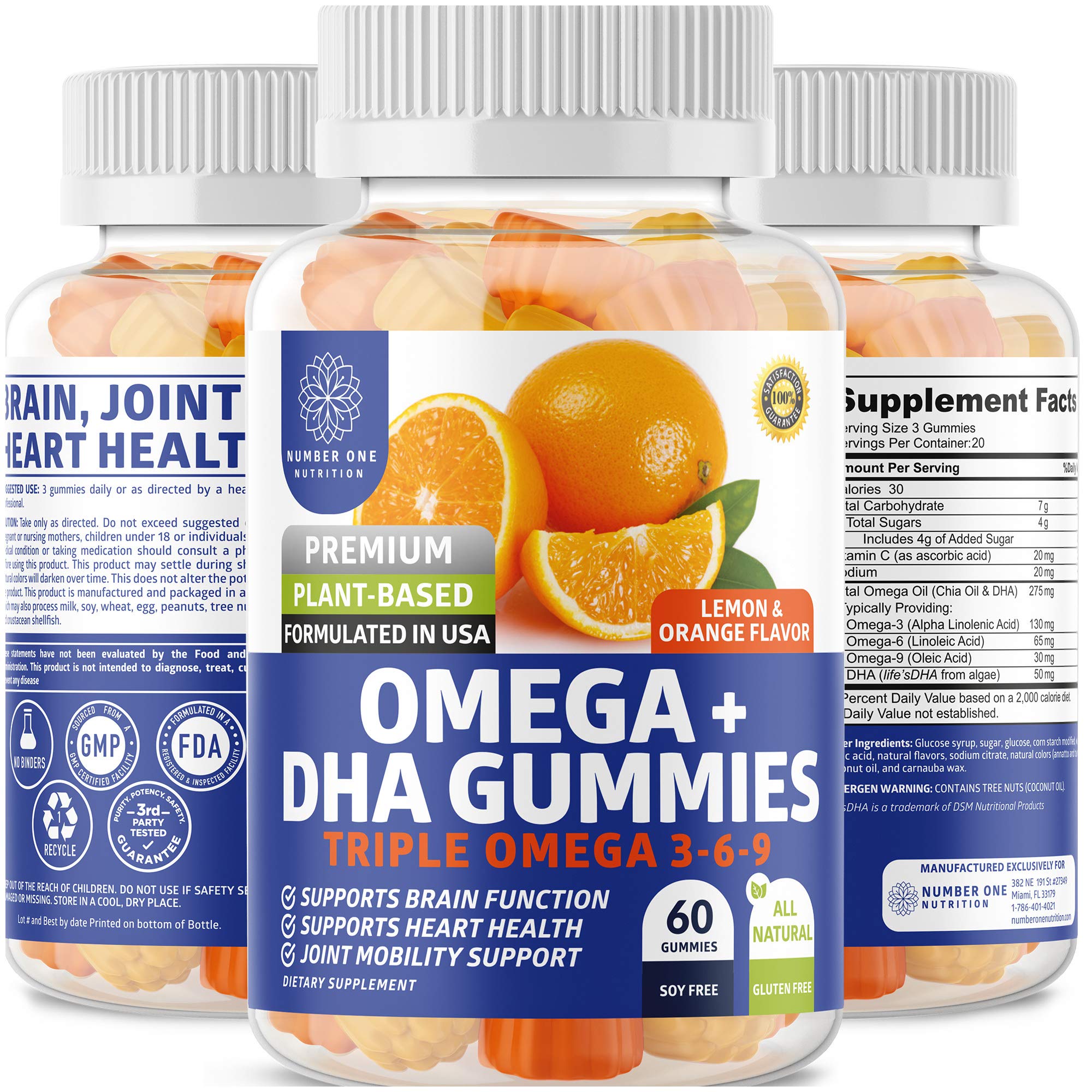Foto 2 pulgar | Gomitas N1n Premium Omega 3 6 9 + Dha Vegan 60 Unidades - Venta Internacional.