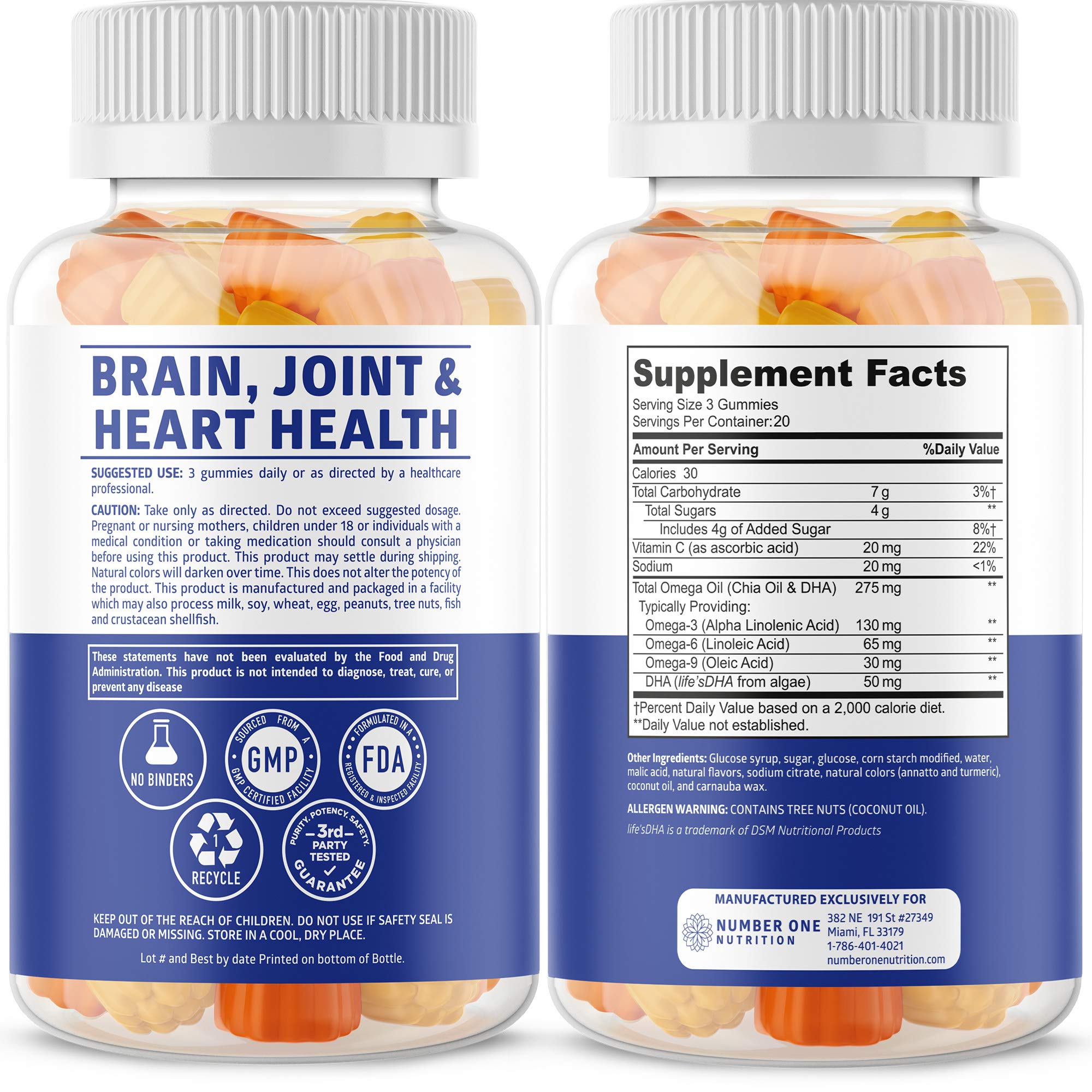 Foto 3 pulgar | Gomitas N1n Premium Omega 3 6 9 + Dha Vegan 60 Unidades - Venta Internacional.