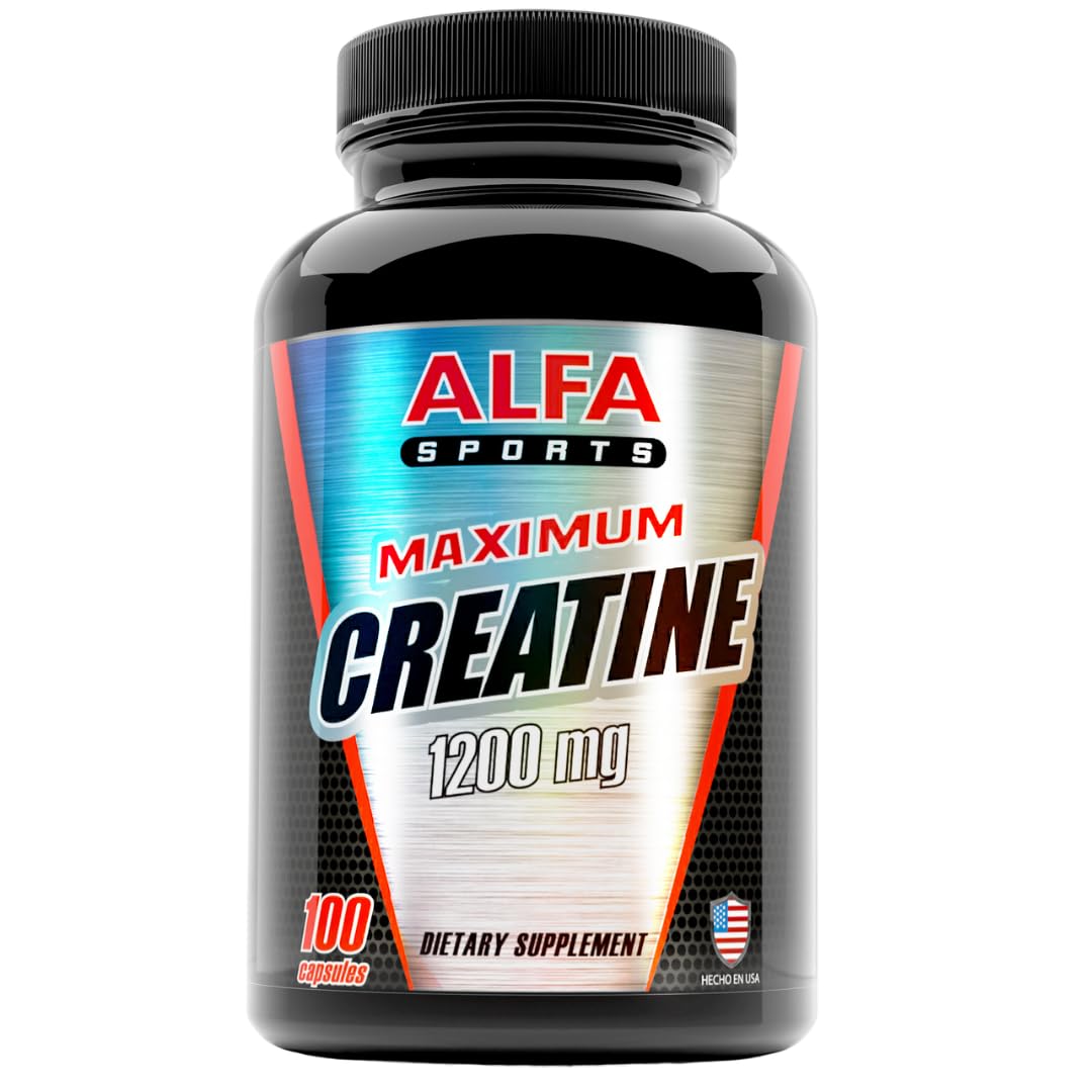 Foto 2 pulgar | Suplemento Alfa Vitamins Maximum Creatina Monohidratado 1200 Mg - Venta Internacional.