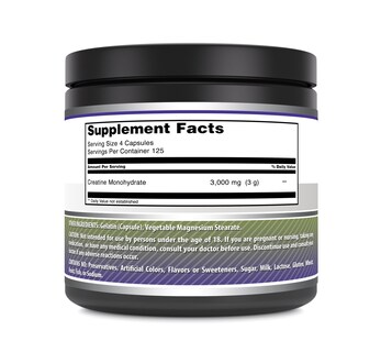 Foto 2 | Suplemento Amazing Formulas Creatina 3000 Mg 500 Cápsulas - Venta Internacional.