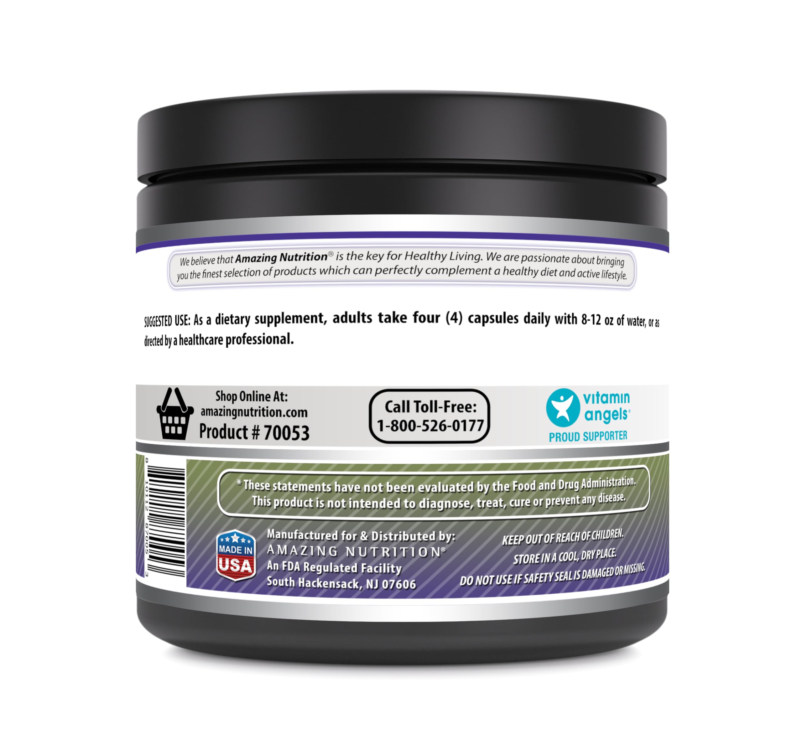 Foto 4 pulgar | Suplemento Amazing Formulas Creatina 3000 Mg 500 Cápsulas - Venta Internacional.