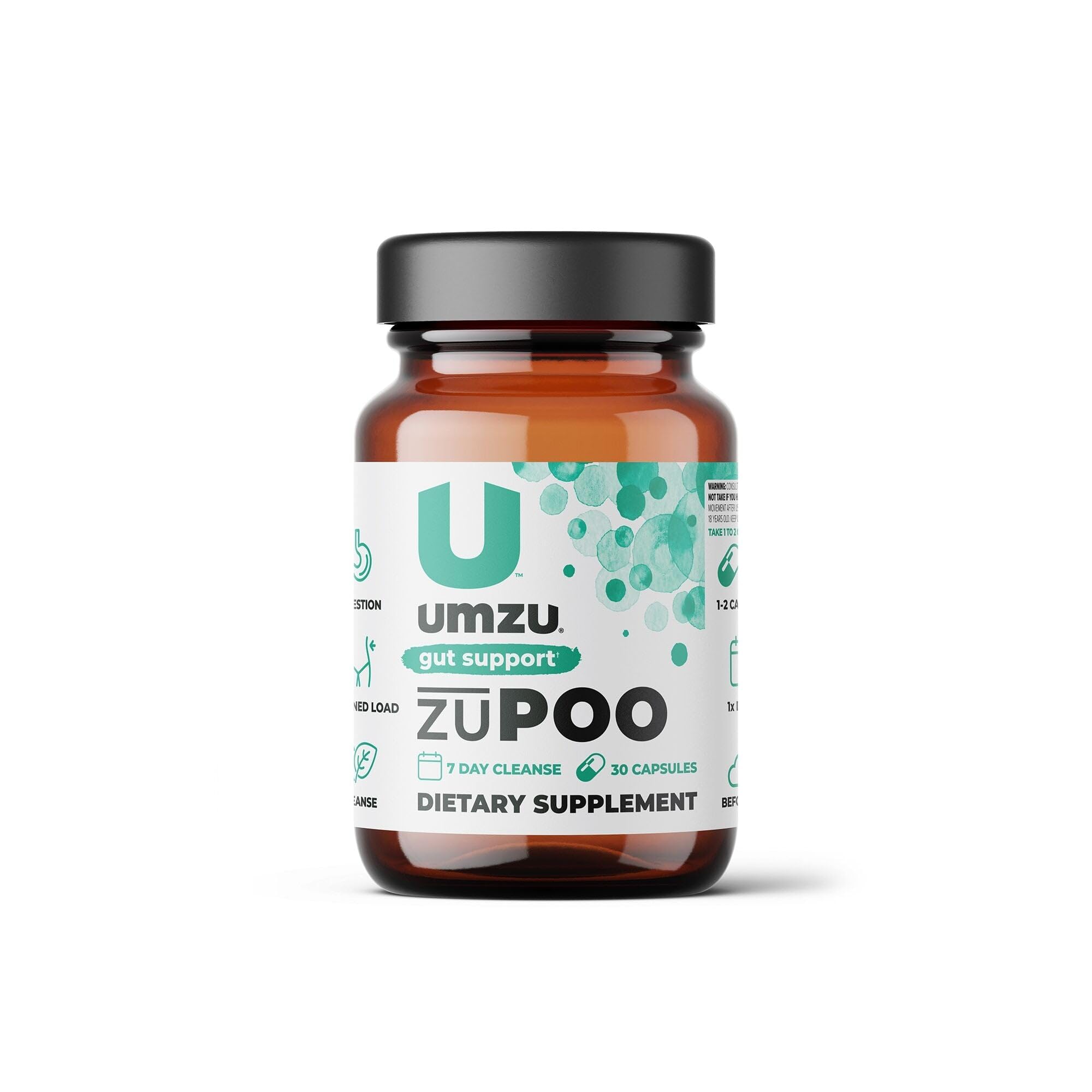 Foto 1 | Suplemento Muzu Zupoo Natural Colon Cleanse 30 Cápsulas - Venta Internacional.