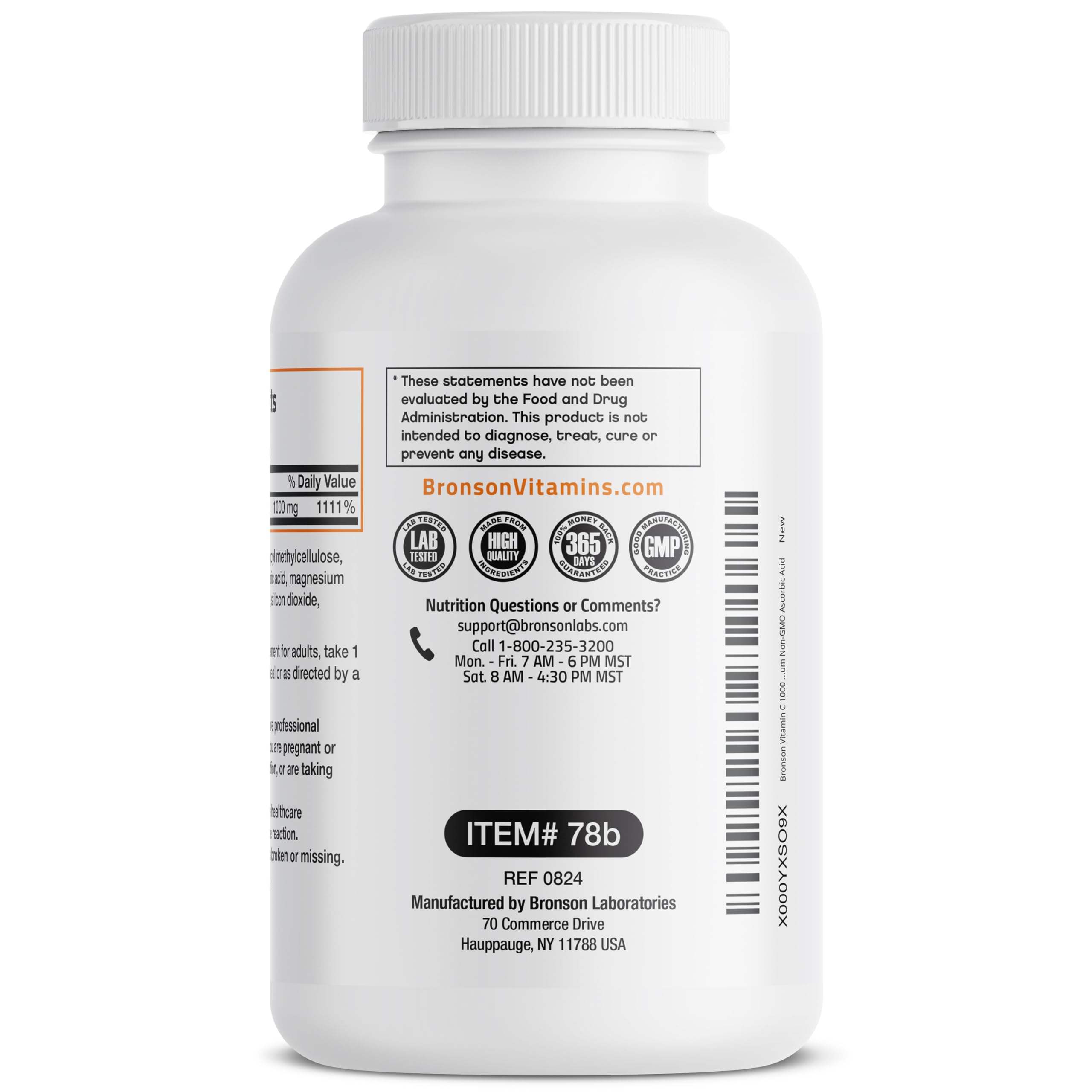 Foto 5 | Suplemento Bronson De Vitamina C De 1000 Mg De Liberación Sostenida, 250 Tabletas - Venta Internacional.
