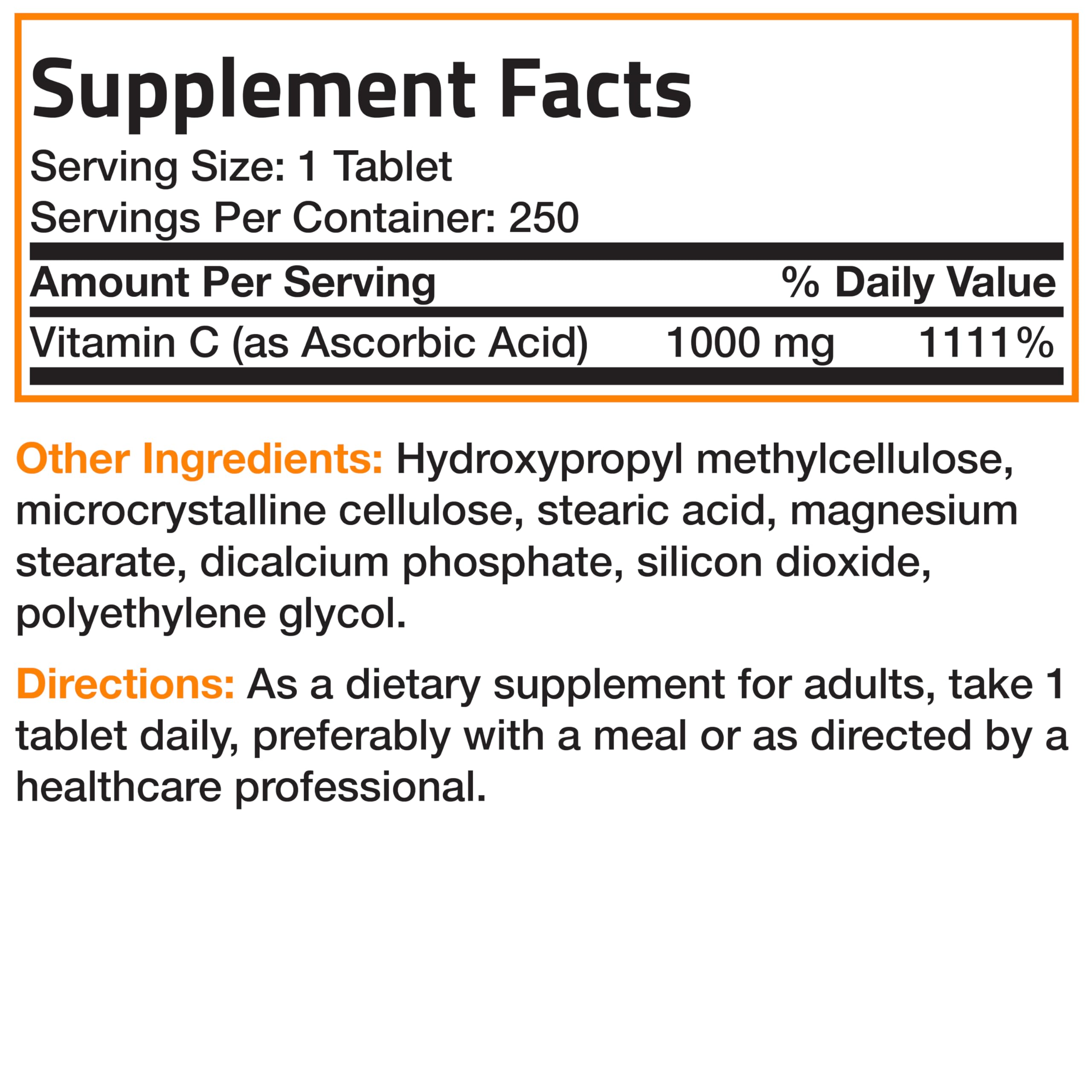 Foto 7 pulgar | Suplemento Bronson De Vitamina C De 1000 Mg De Liberación Sostenida, 250 Tabletas - Venta Internacional.