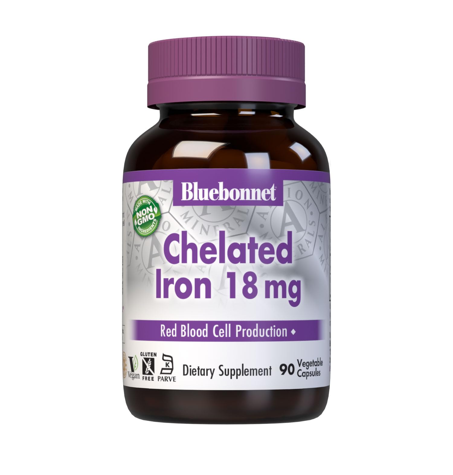 Foto 1 | Suplemento Bluebonnet Nutrition De Hierro Quelado 18 Mg 90 Cápsulas - Venta Internacional.