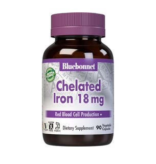 Foto 1 | Suplemento Bluebonnet Nutrition De Hierro Quelado 18 Mg 90 Cápsulas - Venta Internacional.