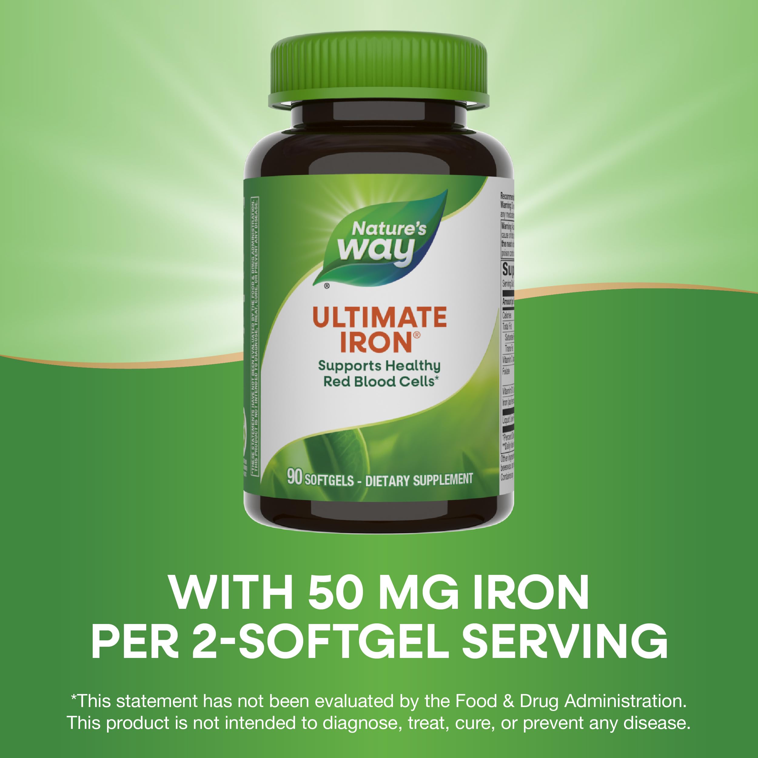 Foto 5 | Suplemento Nature's Way Ultimate Iron 90 Cápsulas Blandas - Venta Internacional.