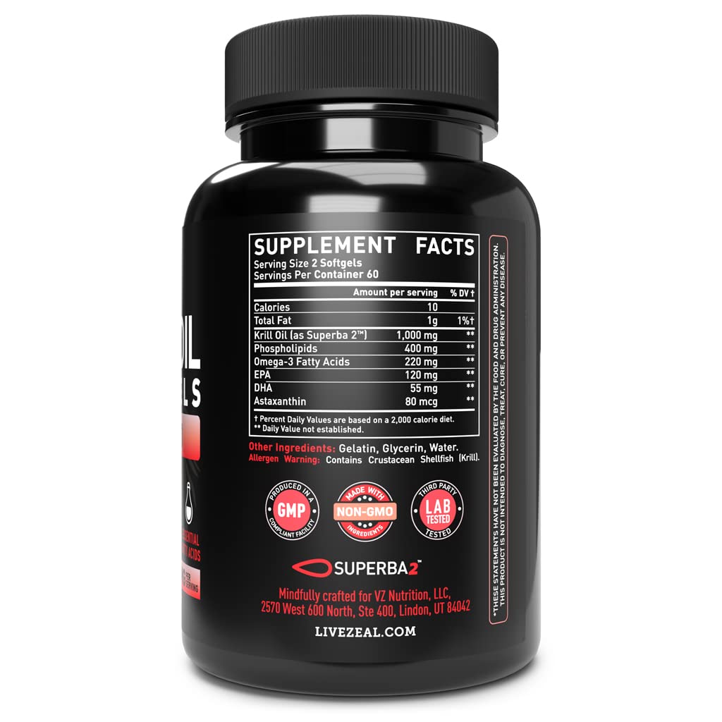 Foto 2 | Suplemento De Aceite De Krill Zeal Naturals 1000 Mg (120 Cápsulas Blandas) - Venta Internacional.