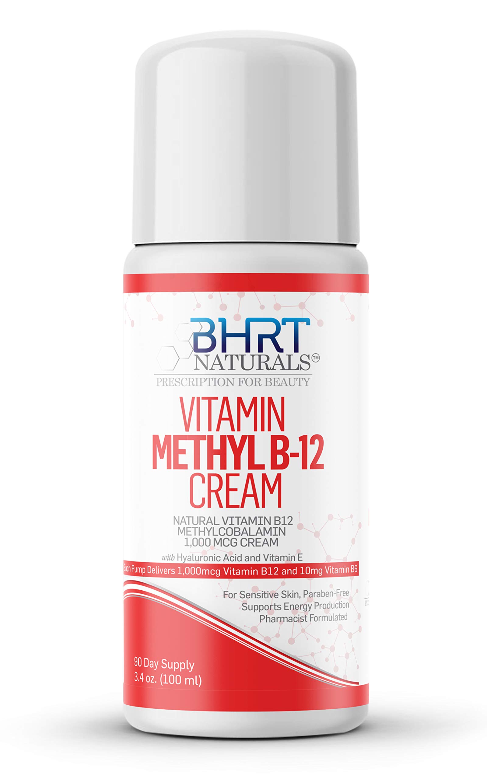 Foto 3 pulgar | Crema Bhrt Naturals Con Vitamina B12 1000 Mcg Con Vitamina B6 30 Ml - Venta Internacional.