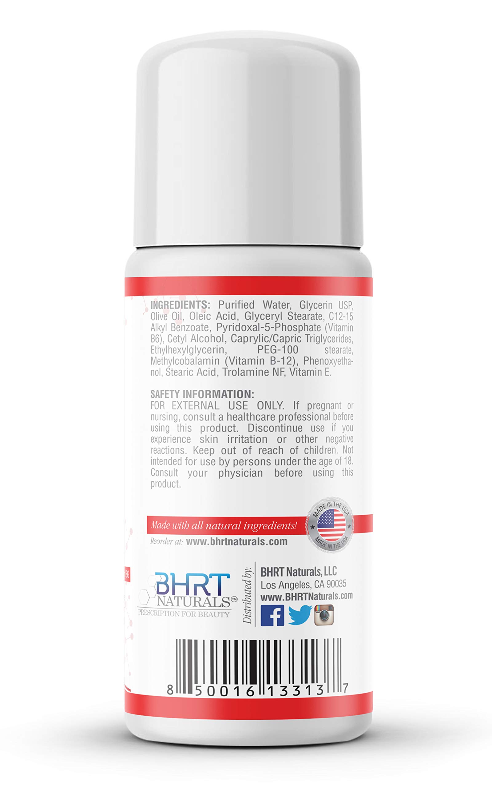 Foto 5 pulgar | Crema Bhrt Naturals Con Vitamina B12 1000 Mcg Con Vitamina B6 30 Ml - Venta Internacional.