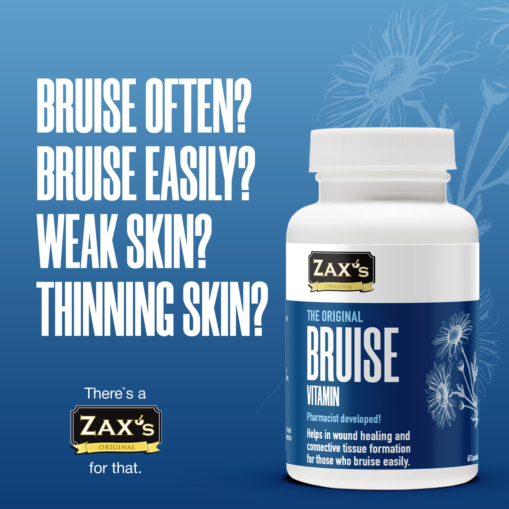 Foto 4 | Suplemento Zax's Original Bruise Vitamin 60 Cápsulas - Venta Internacional.
