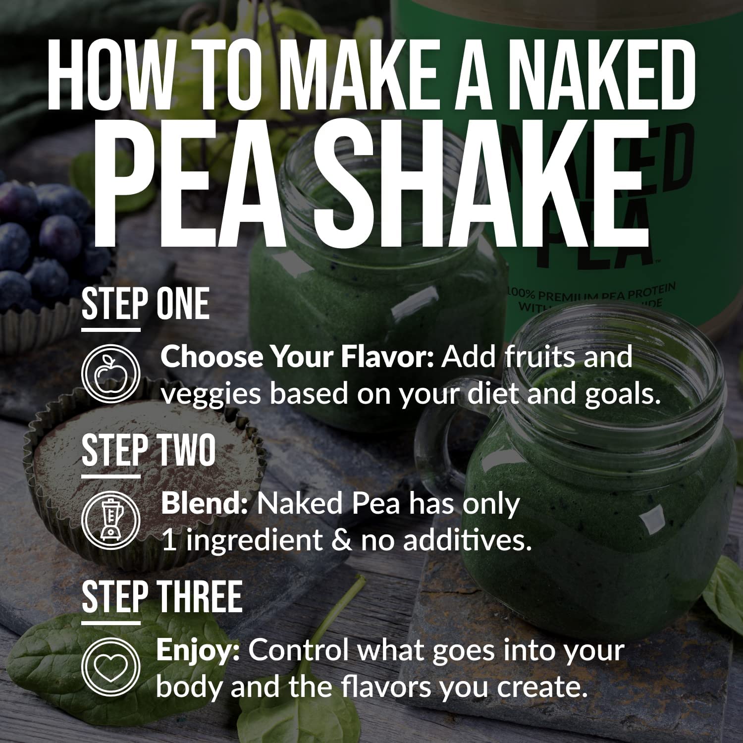 Foto 7 | Proteína En Polvo Naked Pea Protein Isolate 420 G - Venta Internacional.