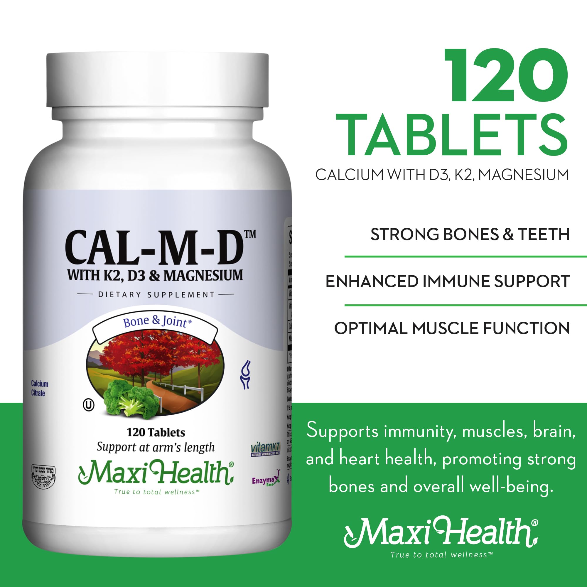 Foto 4 pulgar | Suplemento Maxi Health Calcium Con Vitamina D3, K2 Y Magnesio - Venta Internacional.