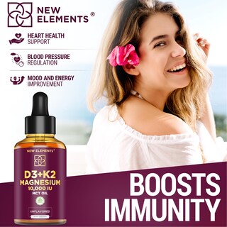 Foto 5 | Suplemento Líquido De Vitamina D3 K2 De 10000 Ui Con 5 Mg De Magnesio - Venta Internacional.