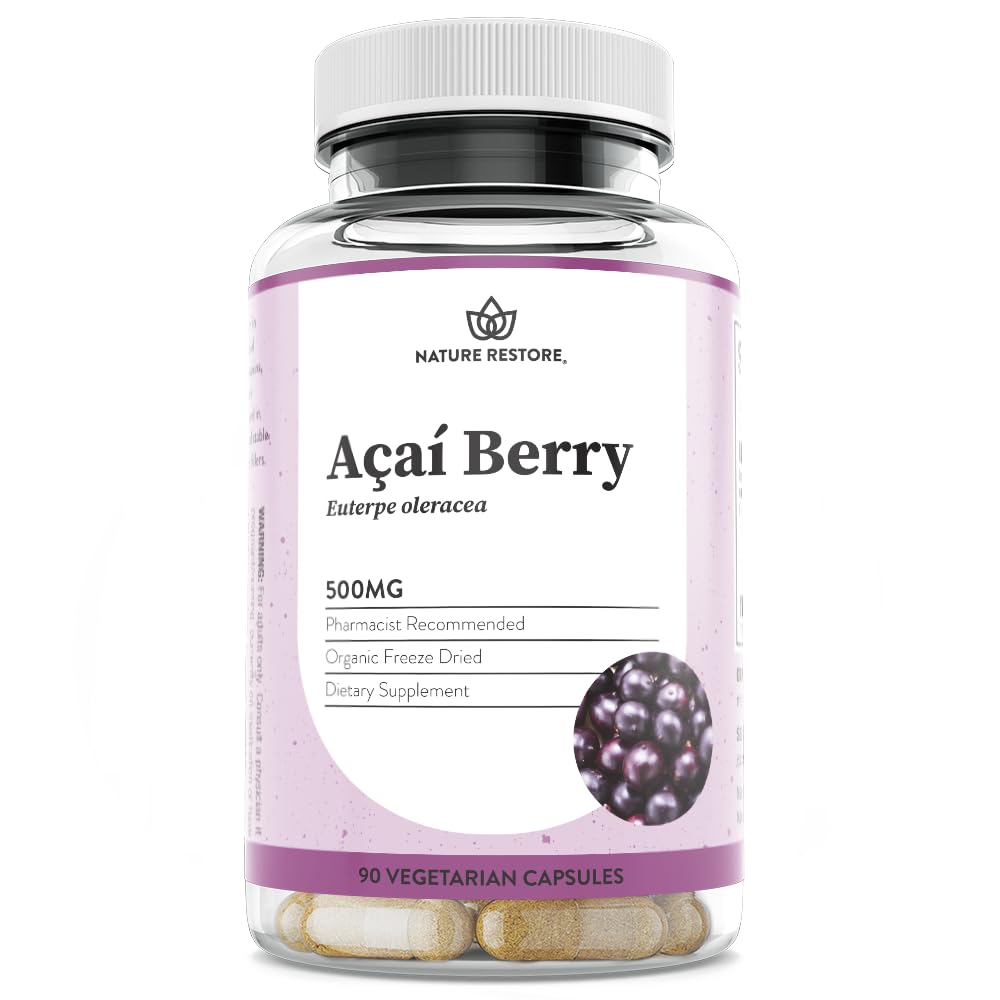 Foto 2 pulgar | Suplemento Nature Restore Organic Acai Berry 90 Cápsulas - Venta Internacional.