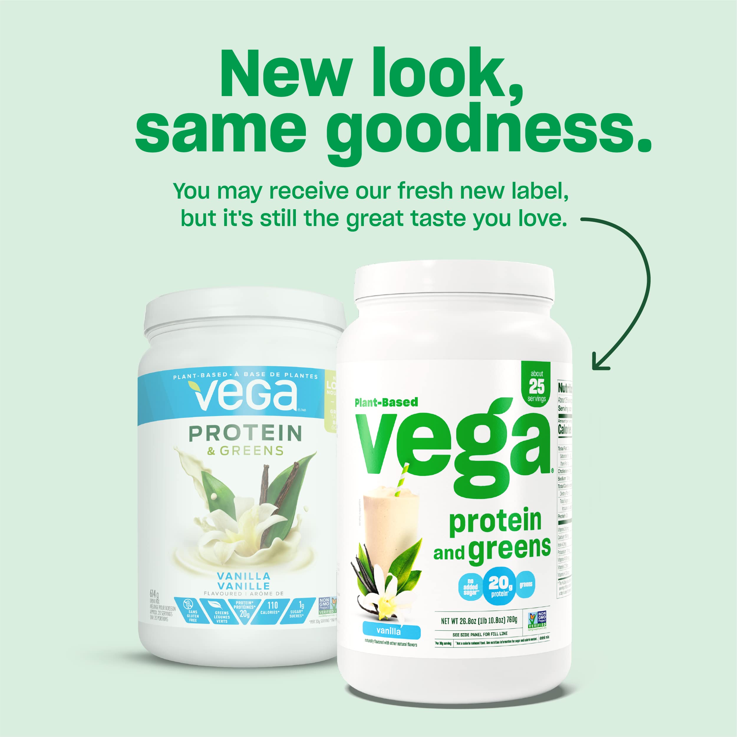 Foto 5 pulgar | Proteína En Polvo Vega Protein And Greens Vanilla 540g - Venta Internacional.